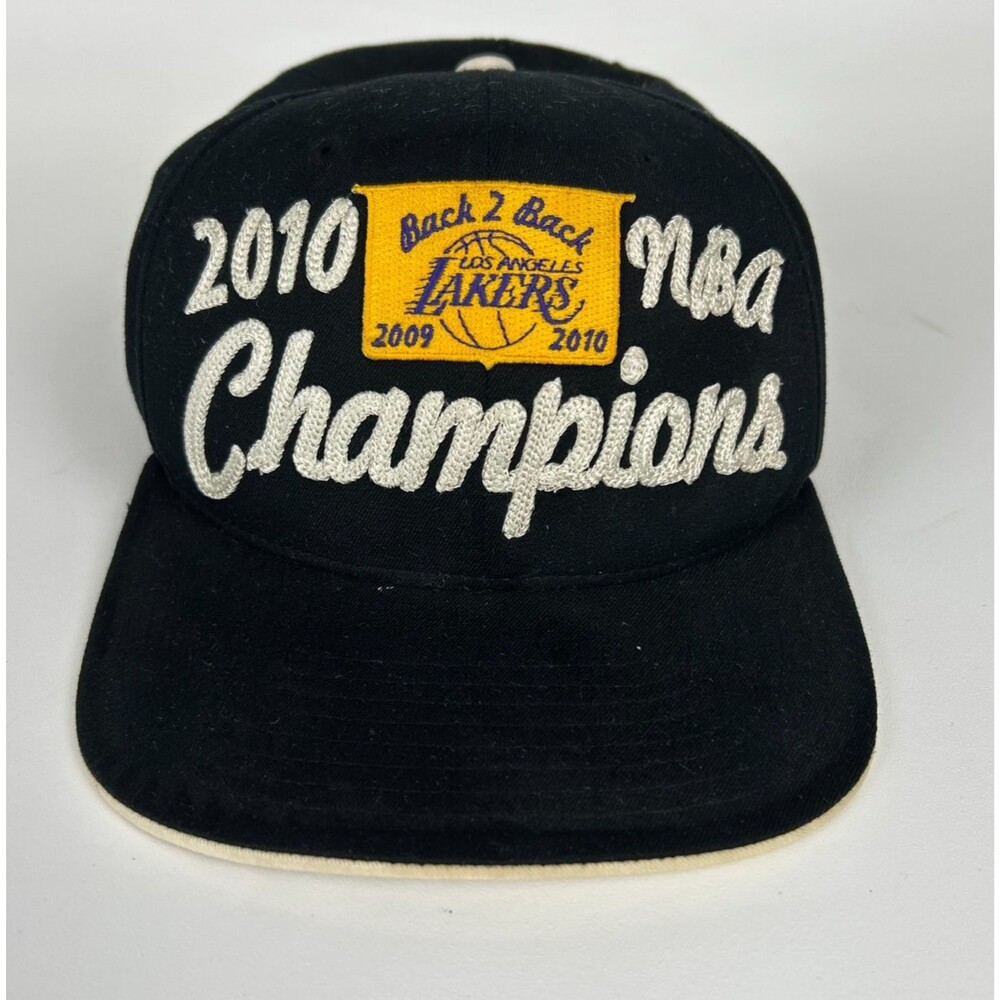 Los Angeles Lakers NBA Champions 2010 Adidas Official Locker Room Fitted Cap Hat